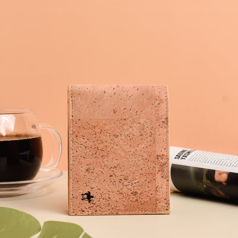 Kakapo Cork Bifold Wallet - Tan - Unique Unisex Cork Slim Wallet for Men and Women